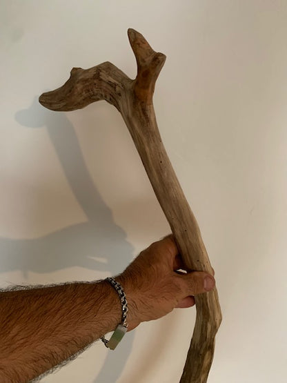 Sculpture en bois flotté de Loire : 'Tête De Cygne' - 77 cm de hauteur × 40 × 30 - Création Zen Curiosity