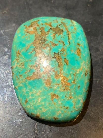 Turquoise, cabochon de forme asymétrique de 40 mm x 29 x 12 - 17,4 gr. - Parfait en bijouterie, collection, exposition...