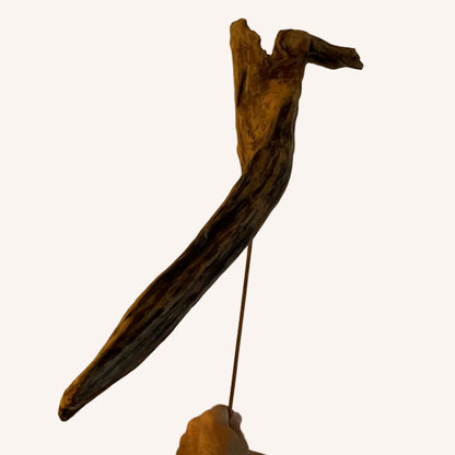 Sculpture en bois flotté de Loire - Bec d'oiseau - 65 cm de hauteur × 38 × 20 / ± 1,2 kg - Création Zen Curiosity