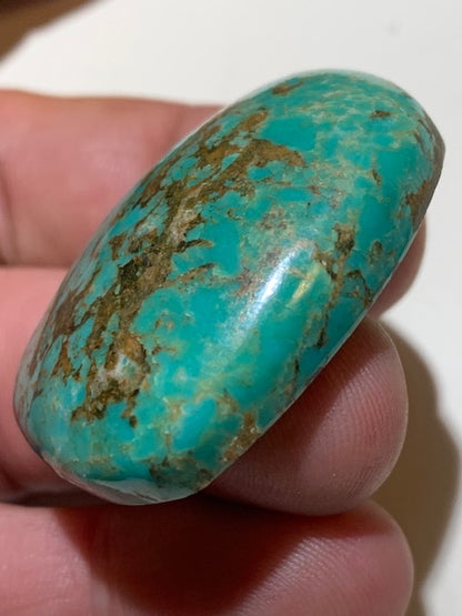 Turquoise, cabochon de forme asymétrique de 40 mm x 29 x 12 - 17,4 gr. - Parfait en bijouterie, collection, exposition...