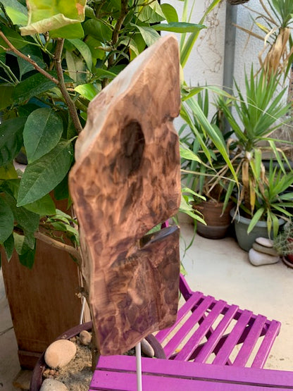 Sculpture en bois flotté de Loire - 'Sourire en coin' - 48 cm de hauteur × 17 × 10 / ± 0,5 kg - Création Zen Curiosity