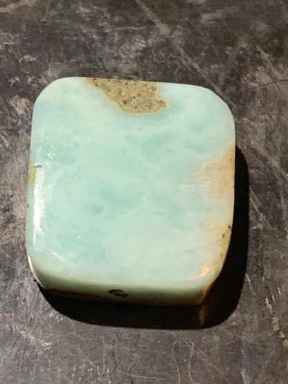 Larimar – Cabochon carré de 15 × 14 × 6 mm - 2,9 gr. - Nuances naturelles magnifiques, parfait pour bijoux raffinés, collectionneur passionné ou exposition
