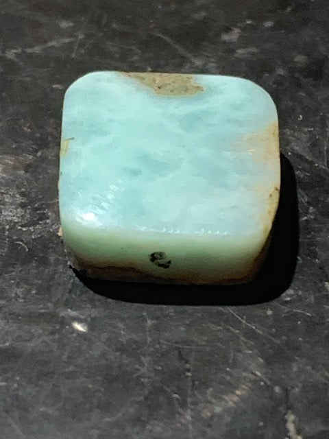 Larimar – Cabochon carré de 15 × 14 × 6 mm - 2,9 gr. - Nuances naturelles magnifiques, parfait pour bijoux raffinés, collectionneur passionné ou exposition