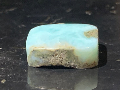 Larimar – Cabochon carré de 15 × 14 × 6 mm - 2,9 gr. - Nuances naturelles magnifiques, parfait pour bijoux raffinés, collectionneur passionné ou exposition