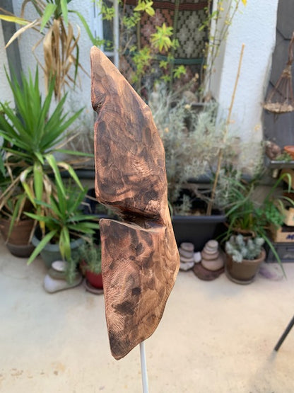 Sculpture en bois flotté de Loire - 'Sourire en coin' - 48 cm de hauteur × 17 × 10 / ± 0,5 kg - Création Zen Curiosity