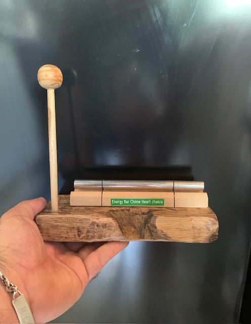 Support Bois pour Tube Sonore de type 'Energy Chimes' – Vendu à l'unité pour 1, 3, 7 ou 11 emplacements | Fait Main en France – Zen Curiosity