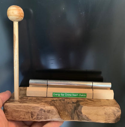 Support Bois pour Tube Sonore de type 'Energy Chimes' – Vendu à l'unité pour 1, 3, 7 ou 11 emplacements | Fait Main en France – Zen Curiosity
