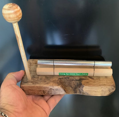 Support Bois pour Tube Sonore de type 'Energy Chimes' – Vendu à l'unité pour 1, 3, 7 ou 11 emplacements | Fait Main en France – Zen Curiosity