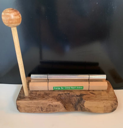 Support Bois pour Tube Sonore de type 'Energy Chimes' – Vendu à l'unité pour 1, 3, 7 ou 11 emplacements | Fait Main en France – Zen Curiosity