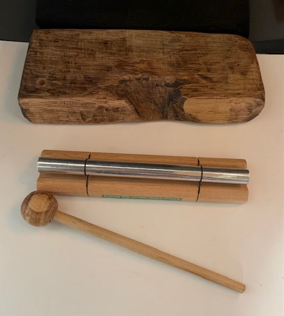 Support Bois pour Tube Sonore de type 'Energy Chimes' – Vendu à l'unité pour 1, 3, 7 ou 11 emplacements | Fait Main en France – Zen Curiosity