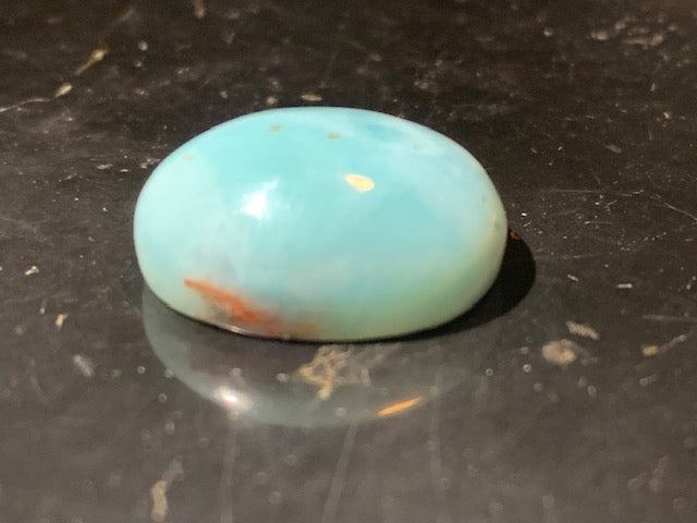 Larimar – Cabochon de forme ovale de 21 × 17 × 9 mm - 5 gr. - Nuances naturelles magnifiques, parfait pour bijoux raffinés, collectionneur passionné ou exposition