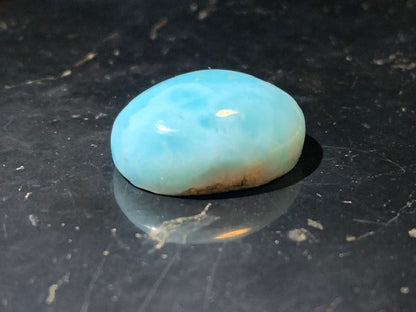 Larimar – Cabochon de forme ovale de 21 × 17 × 9 mm - 5 gr. - Nuances naturelles magnifiques, parfait pour bijoux raffinés, collectionneur passionné ou exposition