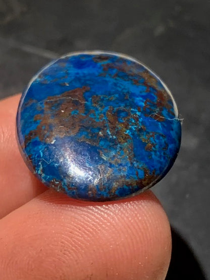 Chrysocolle – Cabochon de forme ovale de 33 × 22 × 6 mm - 7,9 gr. - Nuances naturelles magnifiques, parfait pour bijoux raffinés, collectionneur passionné ou exposition