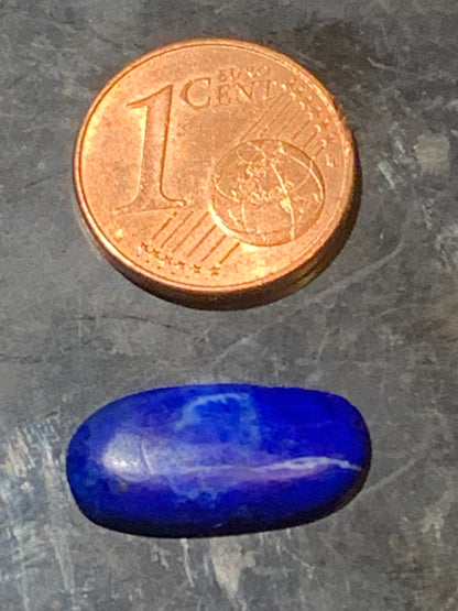 Lapis lazuli, cabochon de 17 mm x 8 x 3 - 3,5 carats. Parfait en bijouterie, collection ,exposition...