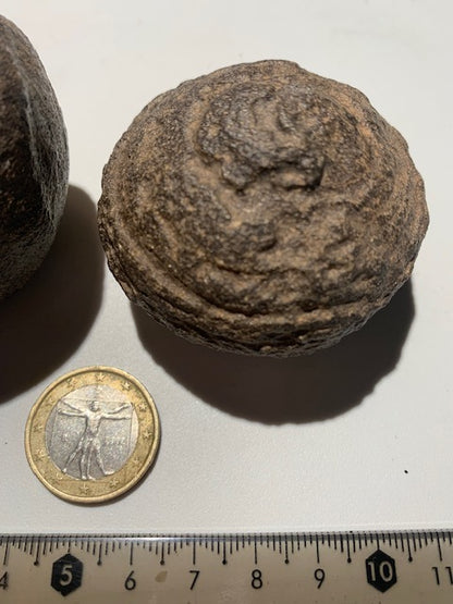Boules de Moqui ou Pierres des Chamans - Paire unique de Ø 55 mm  – 265 g (les deux)