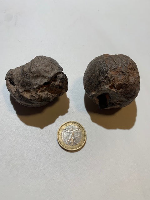 Boules de Moqui ou Pierres des Chamans - Paire unique de Ø 45 mm  – 178,8 g (les deux)