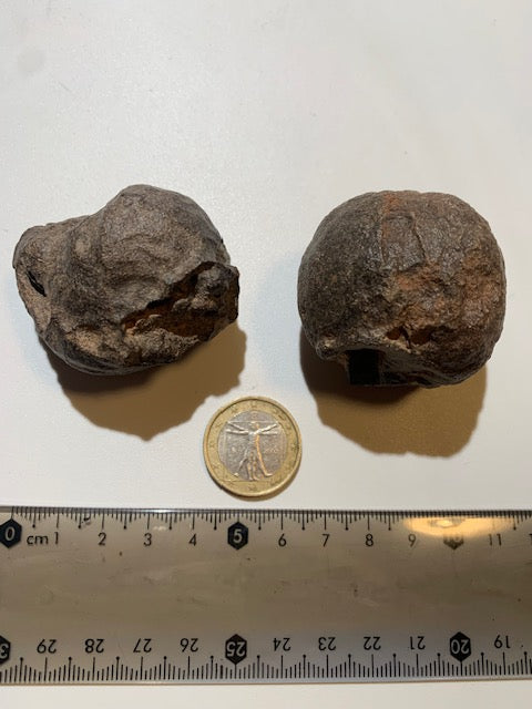 Boules de Moqui ou Pierres des Chamans - Paire unique de Ø 45 mm  – 178,8 g (les deux)