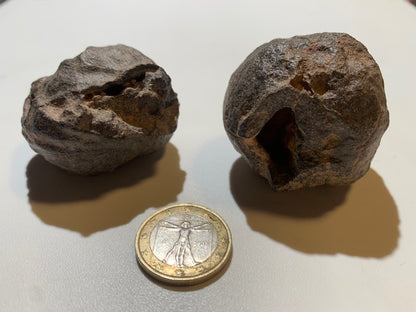 Boules de Moqui ou Pierres des Chamans - Paire unique de Ø 45 mm  – 178,8 g (les deux)