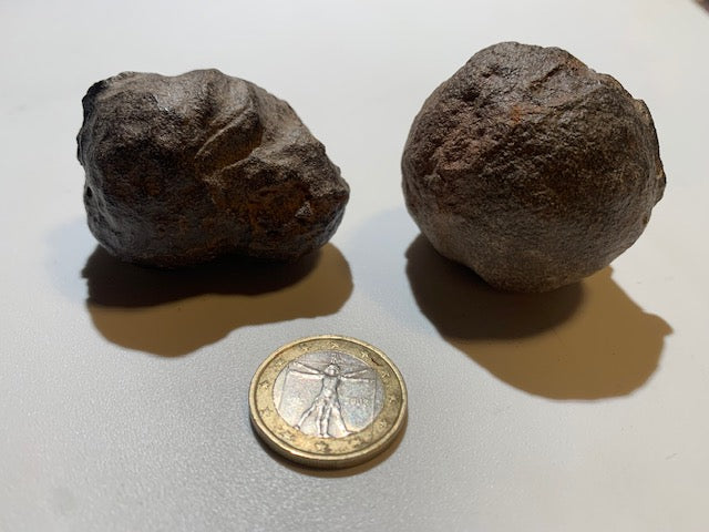 Boules de Moqui ou Pierres des Chamans - Paire unique de Ø 45 mm  – 178,8 g (les deux)