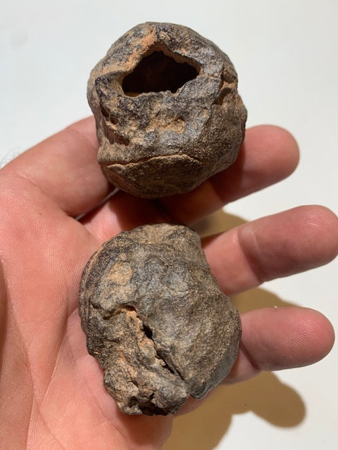 Boules de Moqui ou Pierres des Chamans - Paire unique de Ø 45 mm  – 178,8 g (les deux)