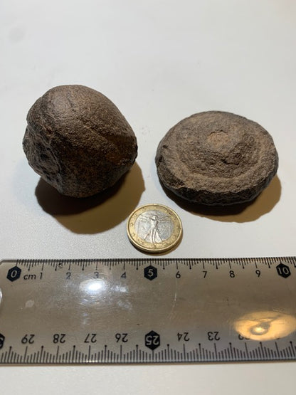 Moqui Balls or Shaman Stones - Single pair of Ø 50 mm – 180.5 g (both)