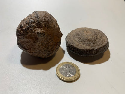 Moqui Balls or Shaman Stones - Single pair of Ø 50 mm – 180.5 g (both)