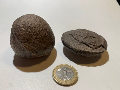 Moqui Balls or Shaman Stones - Single pair of Ø 50 mm – 180.5 g (both)