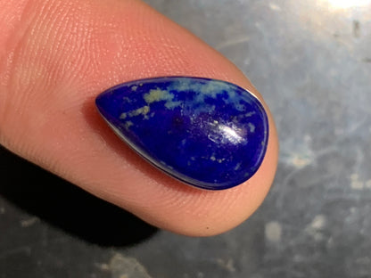 Lapis lazuli, cabochon de 16 mm x 10 x 6 - 7,5 carats. Parfait en bijouterie, collection ,exposition...