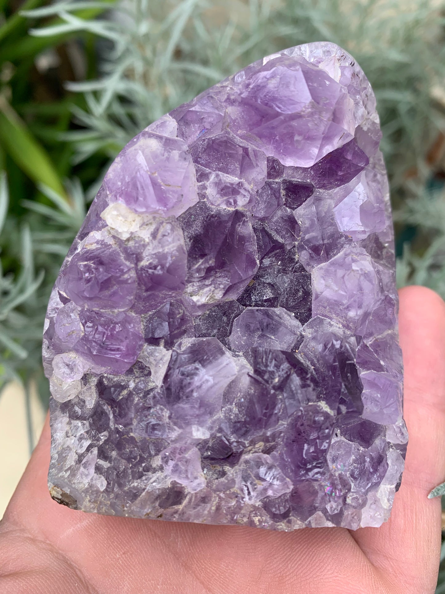 Forme libre en améthyste et Agate – Pièce de ± 90 x 70 x 40 mm – 355,4 g !