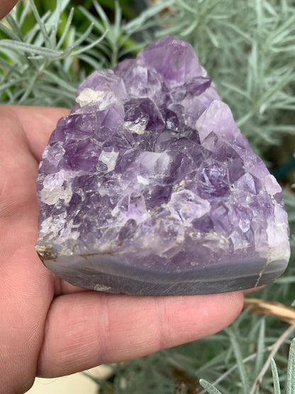Forme libre en améthyste et Agate – Pièce de ± 90 x 70 x 40 mm – 355,4 g !