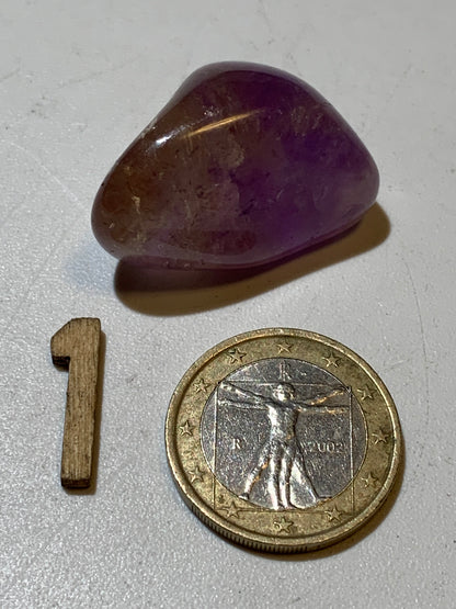 Amétrine – Pierres roulées à l'unité - ± 30 x 20 x 20 mm environ – De 14 à 16 g - parfait pour mettre dans les poches !