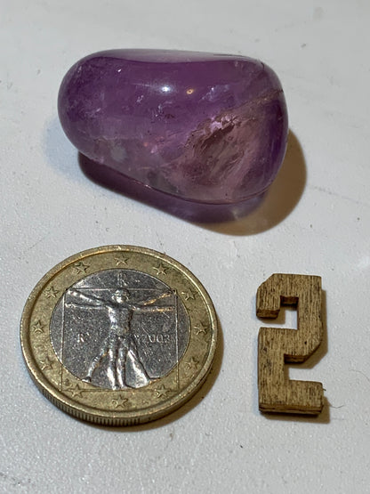 Amétrine – Pierres roulées à l'unité - ± 30 x 20 x 20 mm environ – De 14 à 16 g - parfait pour mettre dans les poches !