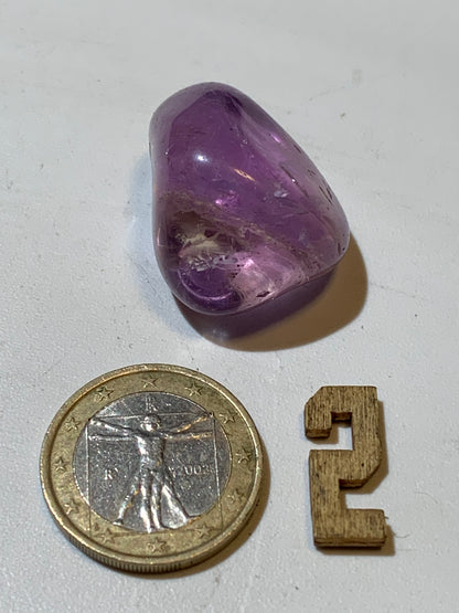 Amétrine – Pierres roulées à l'unité - ± 30 x 20 x 20 mm environ – De 14 à 16 g - parfait pour mettre dans les poches !