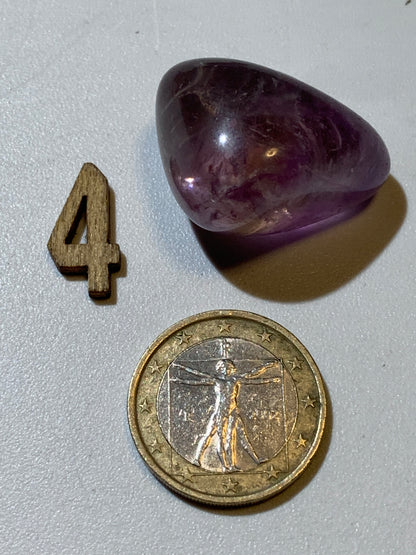 Amétrine – Pierres roulées à l'unité - ± 30 x 20 x 20 mm environ – De 14 à 16 g - parfait pour mettre dans les poches !