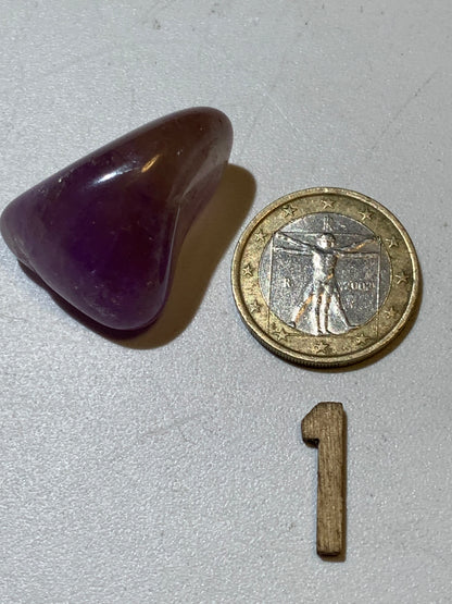 Amétrine – Pierres roulées à l'unité - ± 30 x 20 x 20 mm environ – De 14 à 16 g - parfait pour mettre dans les poches !