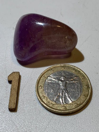 Amétrine – Pierres roulées à l'unité - ± 30 x 20 x 20 mm environ – De 14 à 16 g - parfait pour mettre dans les poches !