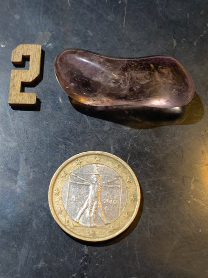 Amétrine – Pierres roulées à l'unité - ± 30 x 20 x 20 mm environ – De 10 à 22 g - parfait pour mettre dans les poches !