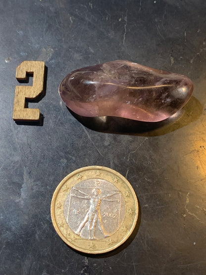 Amétrine – Pierres roulées à l'unité - ± 30 x 20 x 20 mm environ – De 10 à 22 g - parfait pour mettre dans les poches !