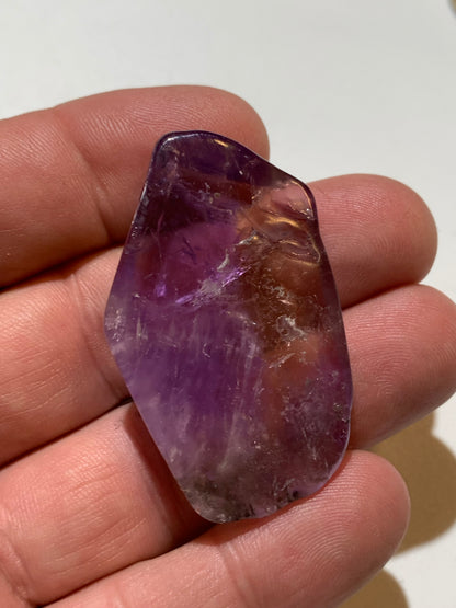 Amétrine – Pierre roulée de ± 50 x 30 x 11 mm environ – De 19,9 g - parfait pour mettre dans les poches !