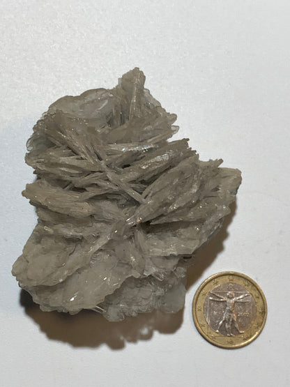 Baryte/ Barytine bleue (France) - Superbe spécimen brut de 73 mm x 62 x 45 - 219,3 gr. !