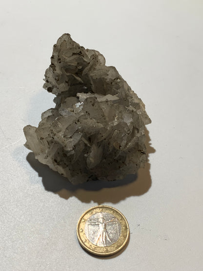 Baryte/ Barytine avec galène et chalcopyrite (France) - Superbe spécimen brut de 78 mm x 64 x 42 - 148 gr. !