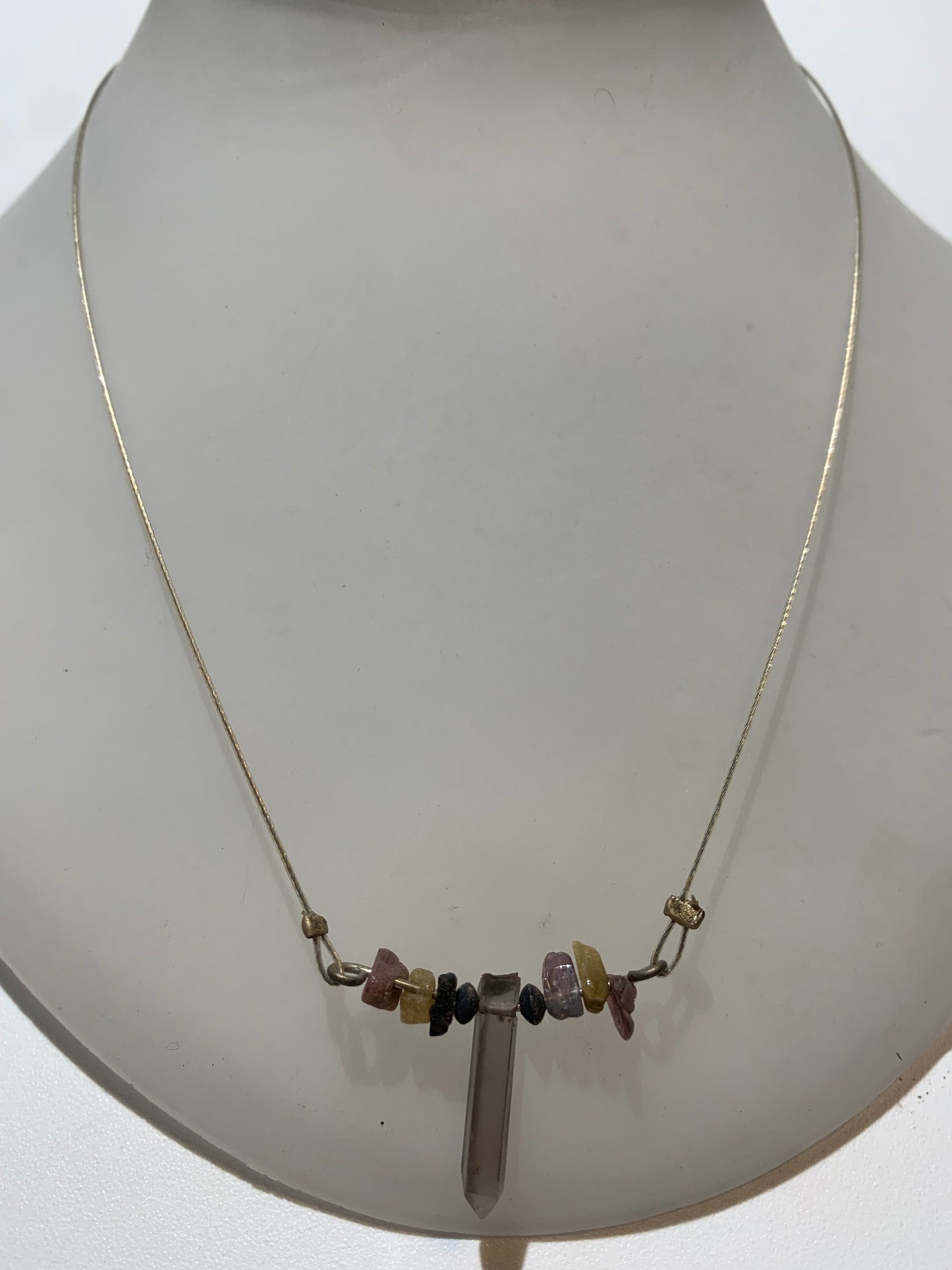 Pendentif/ Collier créé par Zen Curiosity, Tourmaline Elbaïte - Longueur 44 cm - 3 finitions au choix
