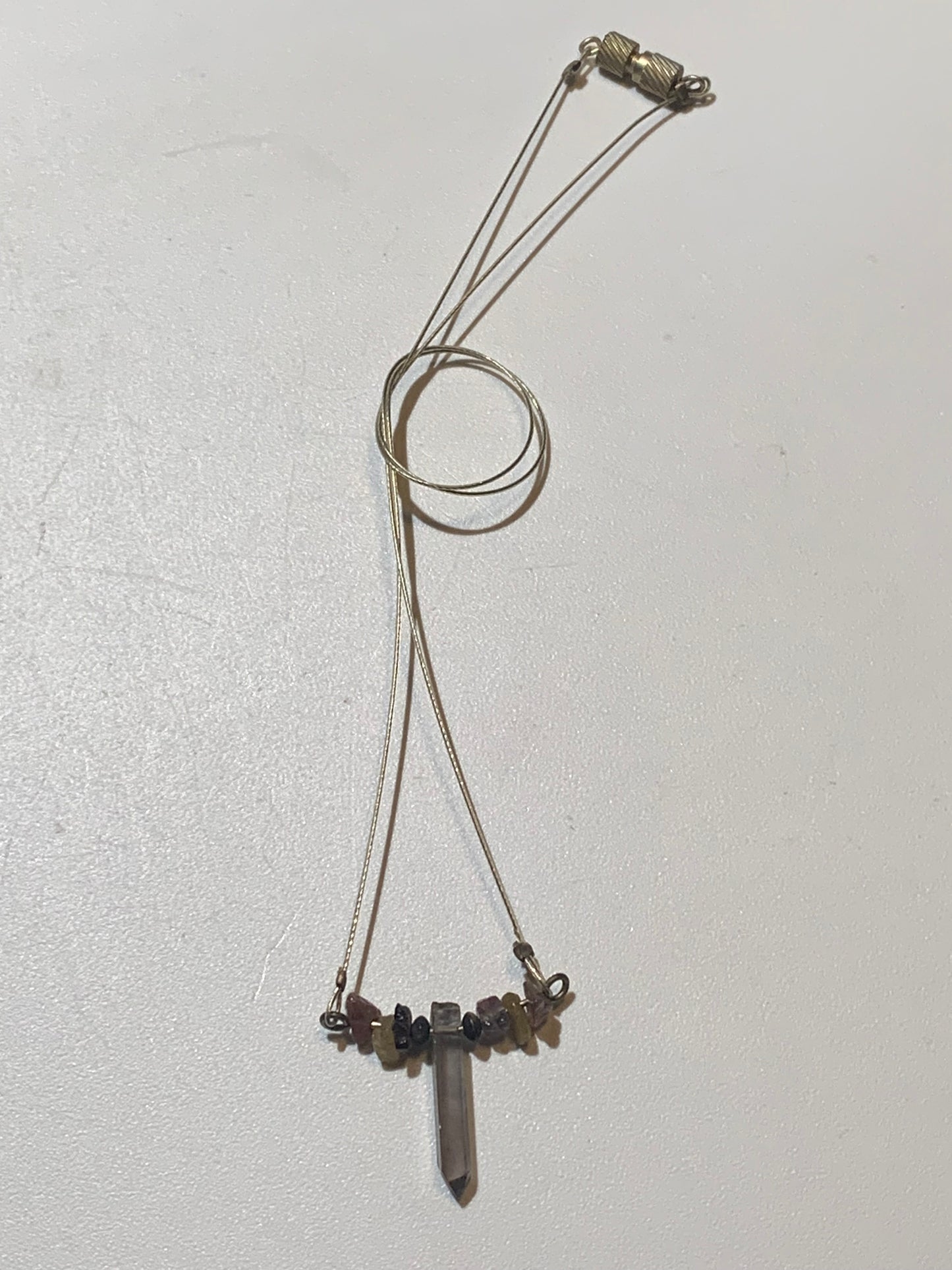 Pendentif/ Collier créé par Zen Curiosity, Tourmaline Elbaïte - Longueur 44 cm - 3 finitions au choix