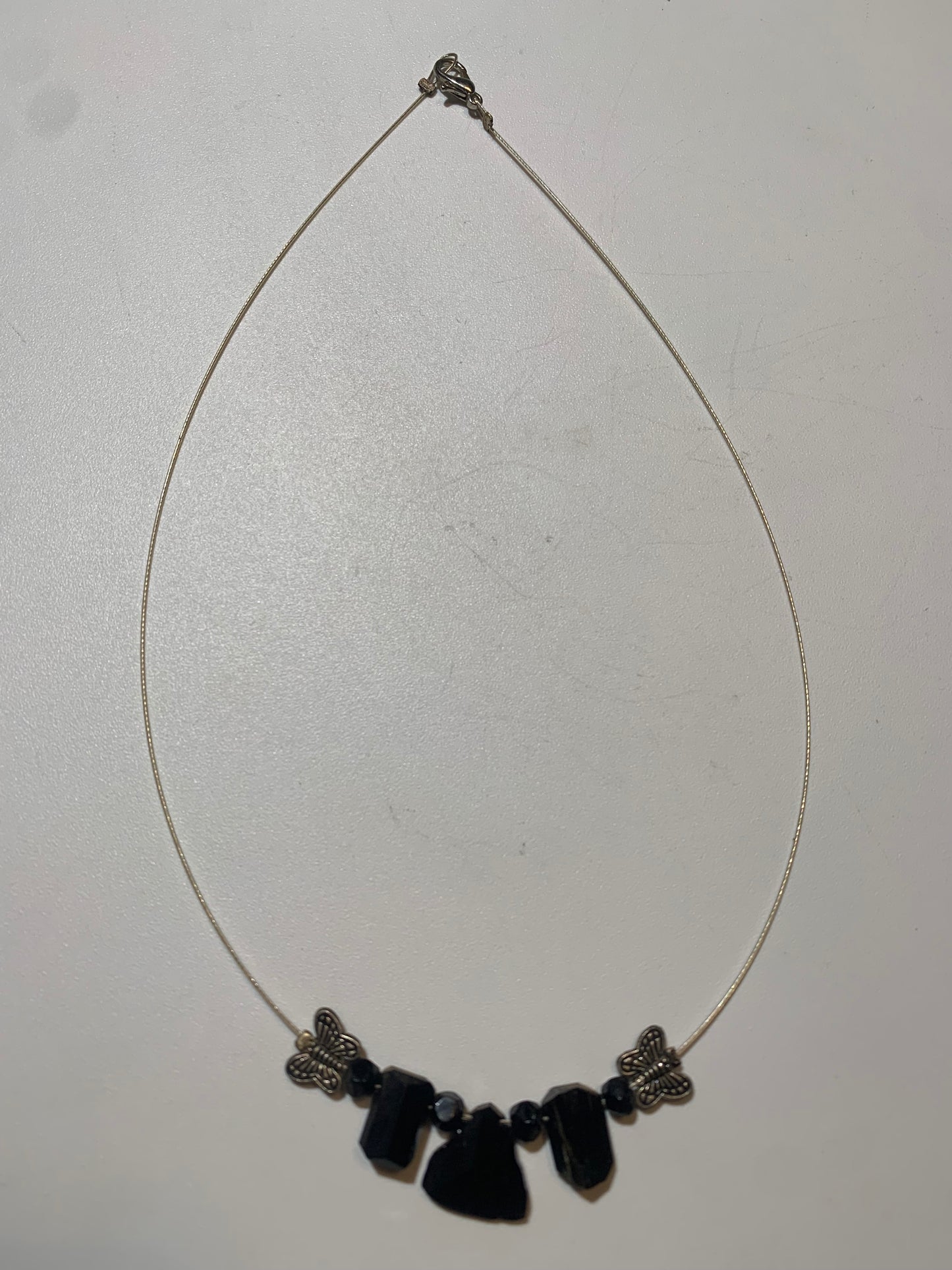 Pendentif/ Collier créé par Zen Curiosity, Tourmaline Noire - Longueur 44 cm - 3 finitions au choix