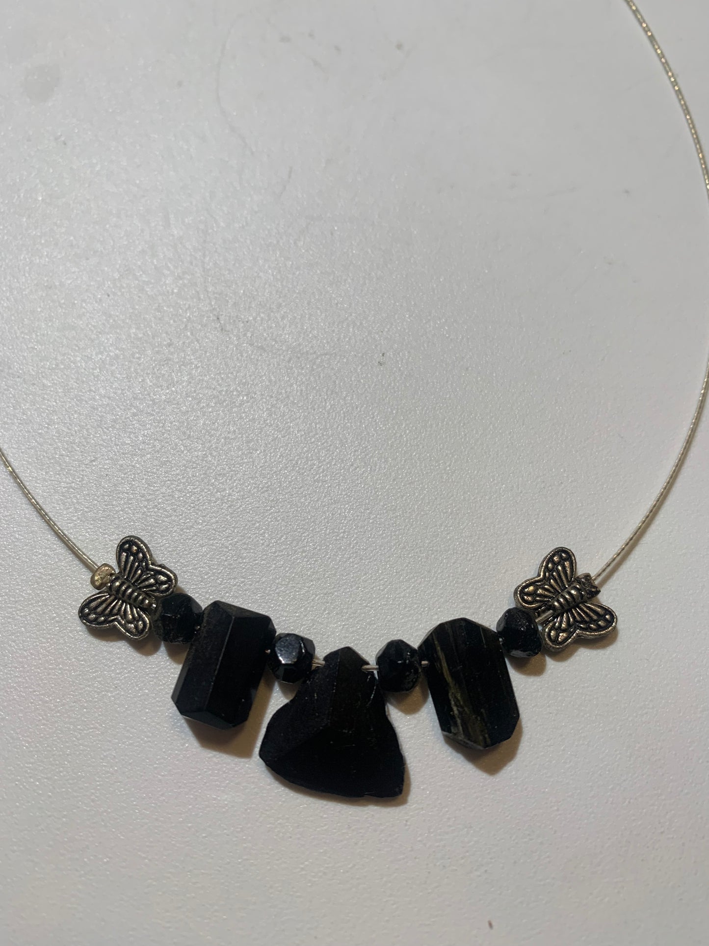 Pendentif/ Collier créé par Zen Curiosity, Tourmaline Noire - Longueur 44 cm - 3 finitions au choix