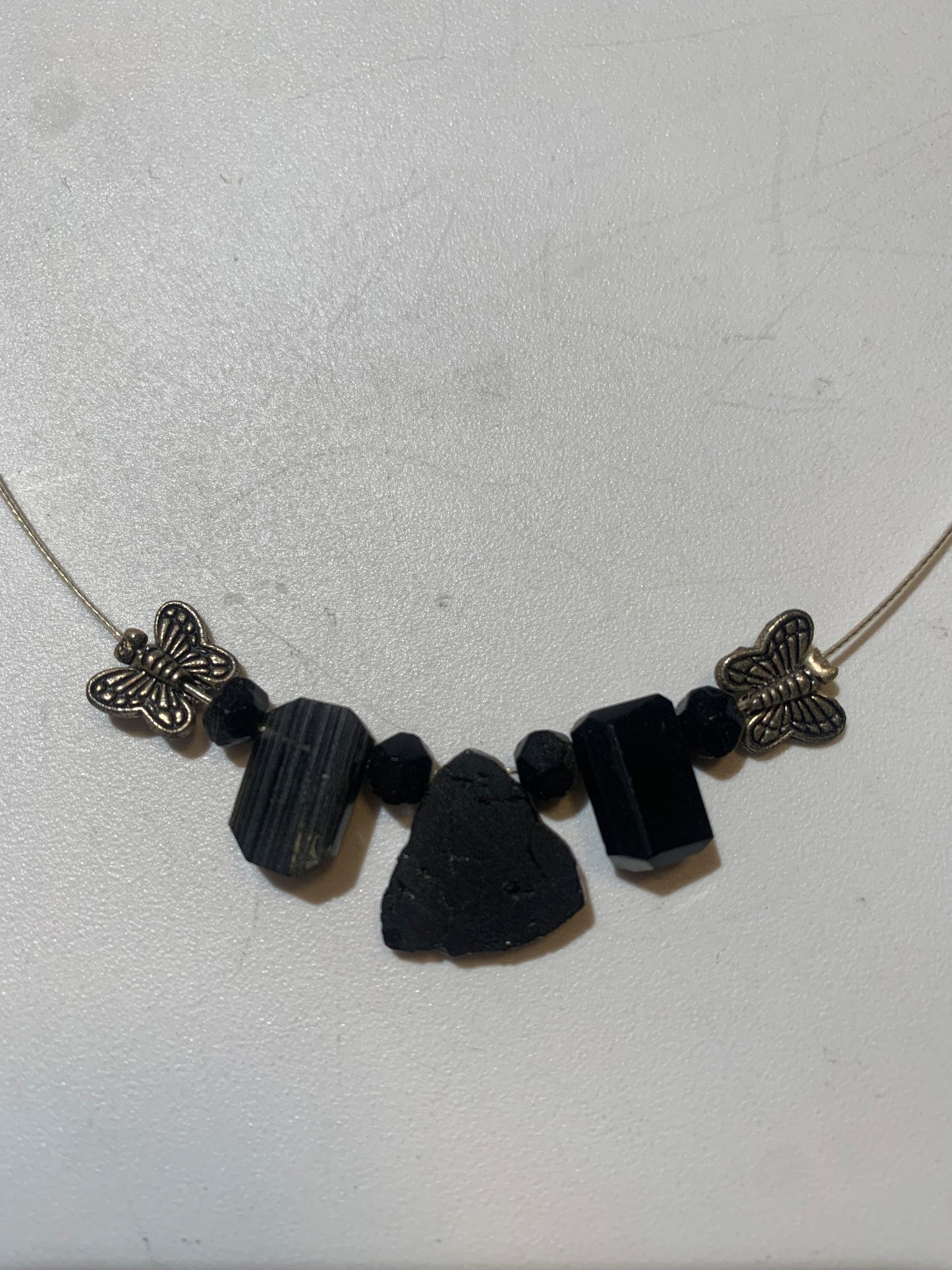Pendentif/ Collier créé par Zen Curiosity, Tourmaline Noire - Longueur 44 cm - 3 finitions au choix