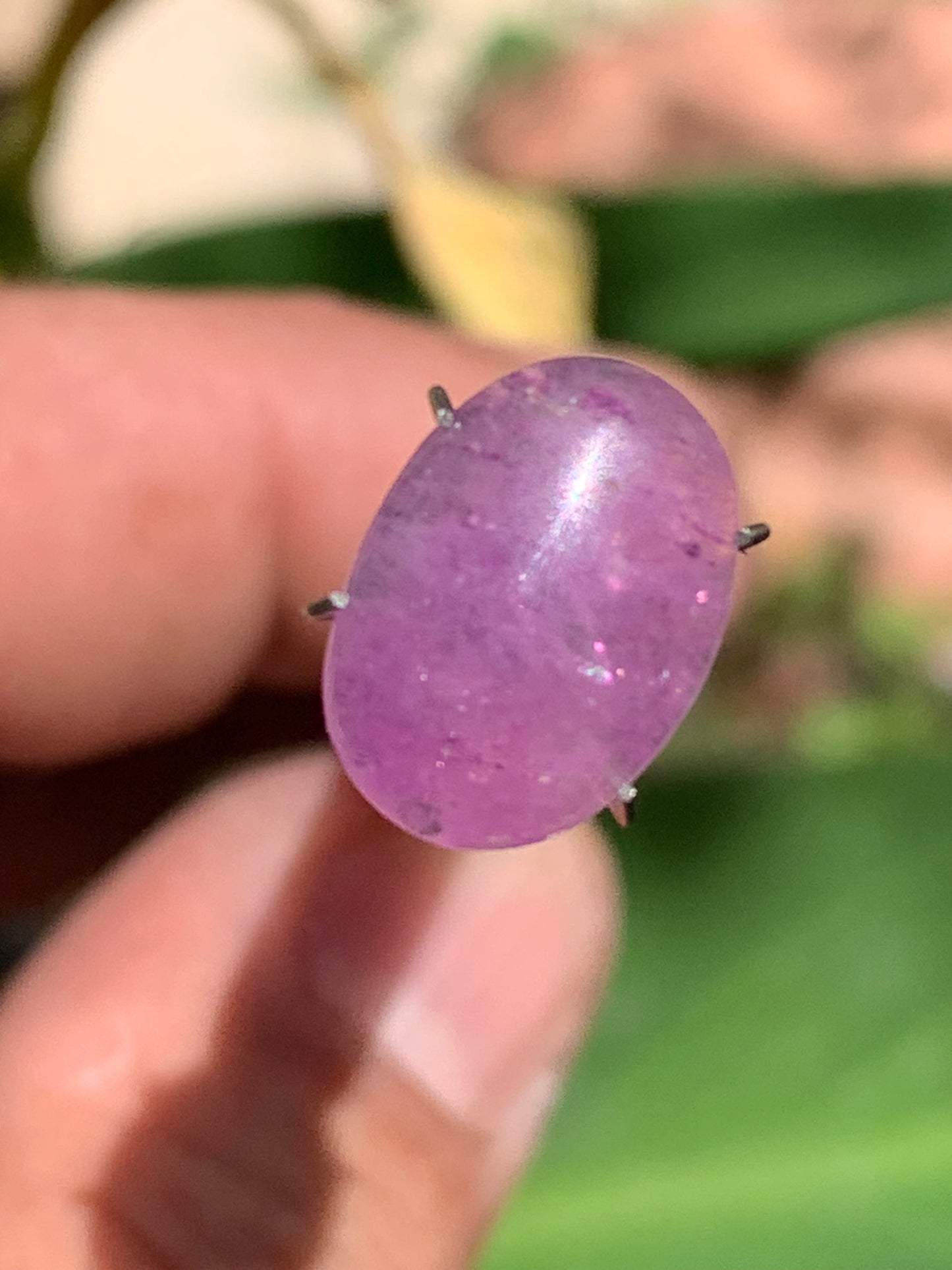 Améthyste, cabochon de 10mm x 5 x 4 - 1,5 carats Parfait en bijouterie, collection ,exposition...