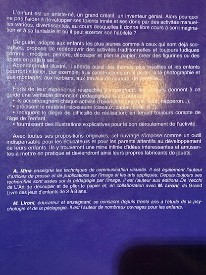 Livre : Activités manuelles pour développer la créativité d’Attilio Mina et Martino Lironi | Chez les Editions de Vecchi
