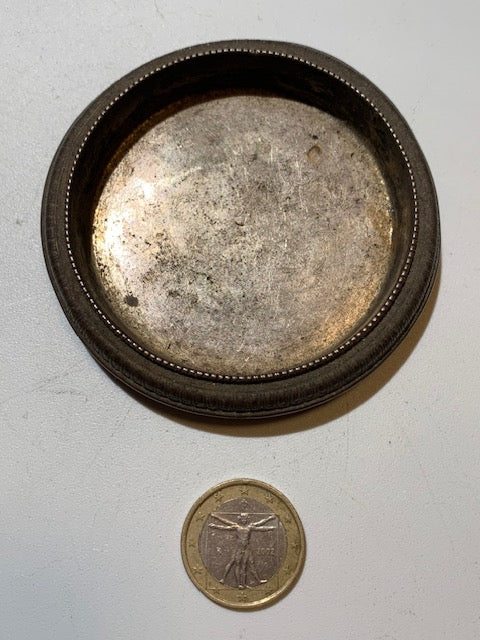 Coupelle de bijoutier en métal argenté – 8 cm × 1,3 cm – 28 grammes