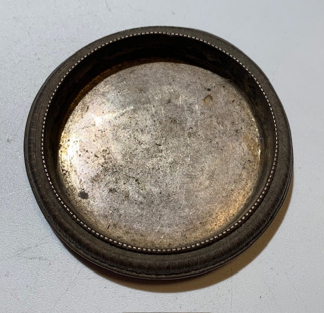 Coupelle de bijoutier en métal argenté – 8 cm × 1,3 cm – 28 grammes